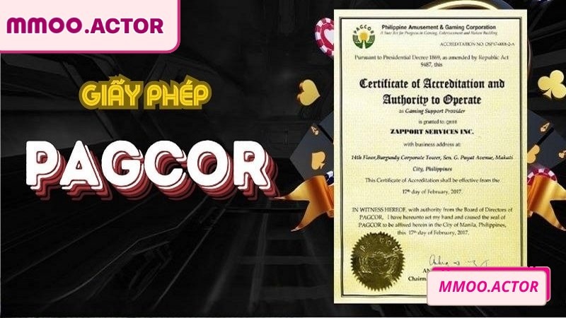 Giấy phép PAGCOR minh chứng cho sự minh bạch và an toàn